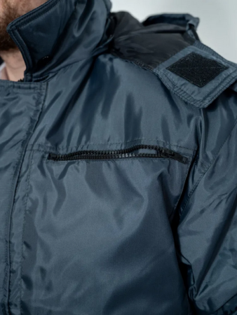 Куртка зимняя Оперативка (мод. N) однотонная серая, тк. оксфорд - интернет магазин Полигон