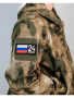 Шеврон вышитый Регион 24, фон черный, на липучке - интернет магазин Полигон