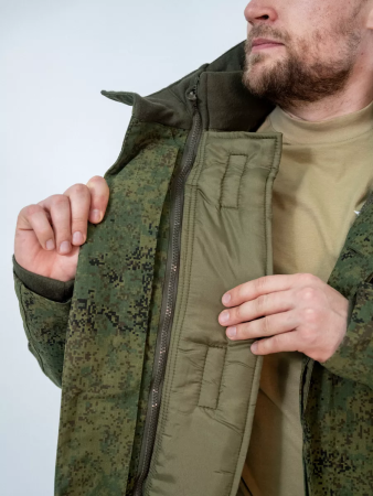 Костюм зимний ПОЛЕВОЙ (Юдашкин), ткань рип-стоп, цвет Зеленая цифра - интернет магазин Полигон