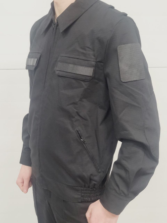 Костюм офисный с длинными рукавами, черный, rip-stop (рипстоп) - интернет магазин Полигон