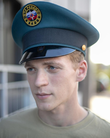 Фуражка офисная МЧС, цвет морской волны, хлопкополиэфир - интернет магазин Полигон