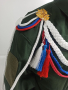Аксельбант ДМБ цветной "кисти", белый, синий, красный - интернет магазин Полигон