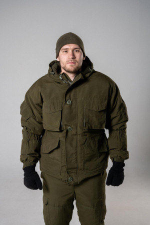 Костюм зимний Горка 8, цвет Олива, ткань Рип-стоп - интернет магазин Полигон