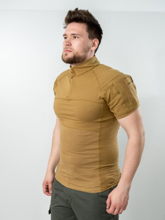 Футболка боевая Knitted Short-sleeve Shirt wolf, коричневый - интернет магазин Полигон