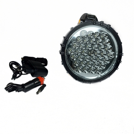 Фонарь FA37M/РА-603 Прожектор светодиодный аккумуляторный с адаптерами, ЭРА желтый, черный - интернет магазин Полигон