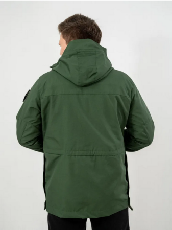 Куртка тактическая 3 в 1, цвет зеленый, ткань флис, ткань рип-стоп - интернет магазин Полигон