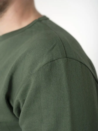 Белье нательное с начесом, оливковый, хлопок зима - интернет магазин Полигон