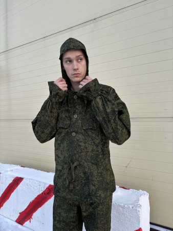 Костюм Сумрак-М2 (анорак) "русская цифра" (в мешочке) КЗМ, зеленый, лето - интернет магазин Полигон