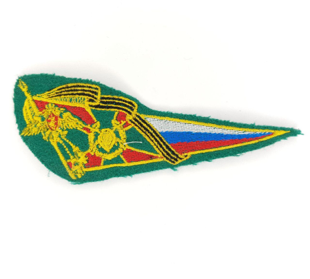 Уголок на берет вышитый (орел) ПВ, зеленый - интернет магазин Полигон