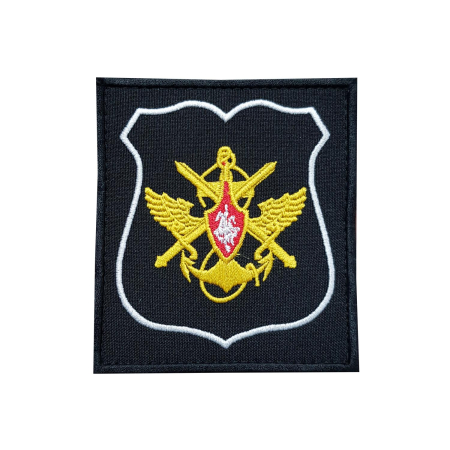 Шеврон вышитый (повседневный) на липучке приказ № 300 ЦОВУ ВМФ, белый - интернет магазин Полигон