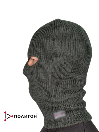 Маска п/ш Стрекоза (3 отв.) на ФЛИСЕ, хаки - интернет магазин Полигон