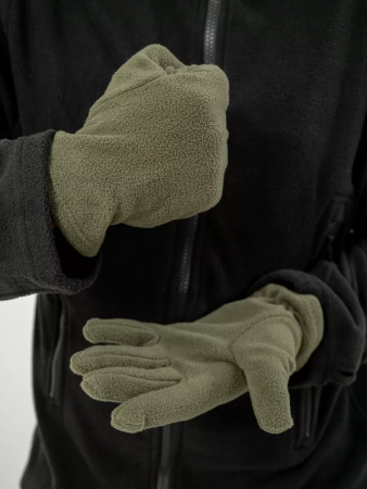Перчатки флисовые Олива - интернет магазин Полигон