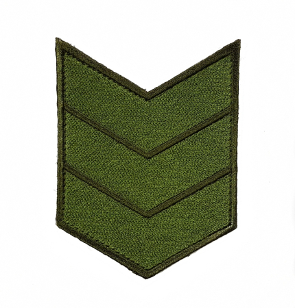 Выслуга вышитая 15 лет на липучке, зеленый - интернет магазин Полигон