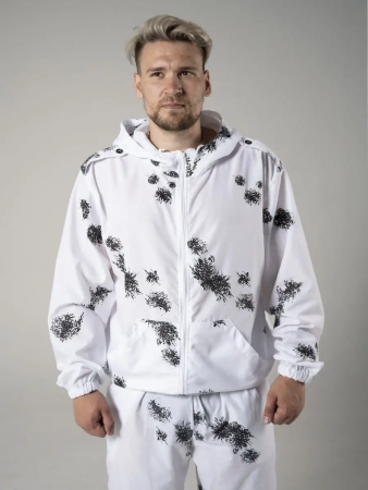 Маскхалат, цвет Белая клякса, ткань ти-си - интернет магазин Полигон