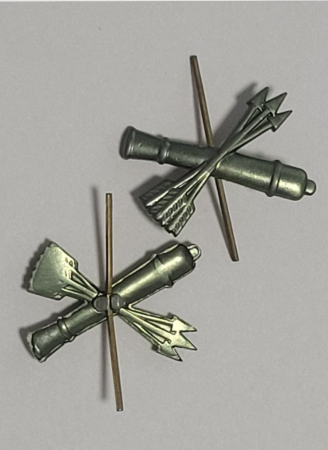 Эмблема петличная нового образца защитная Войска ПВО, зеленый, металл - интернет магазин Полигон