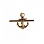 Якорь гладкий, золотой 23 мм металл - интернет магазин Полигон