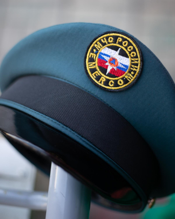 Фуражка офисная МЧС, цвет морской волны, хлопкополиэфир - интернет магазин Полигон