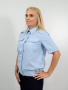 Рубашка РЖД, бледно-голубая, женская, короткий рукав - интернет магазин Полигон