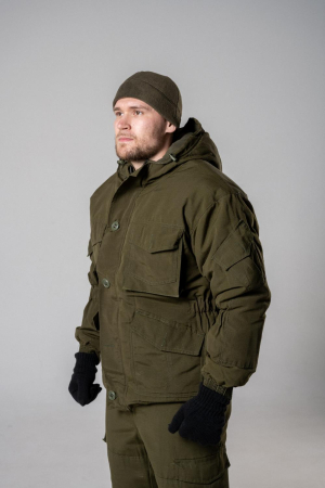 Костюм зимний Горка 8, цвет Олива, ткань Рип-стоп - интернет магазин Полигон