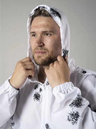 Маскхалат, цвет Белая клякса, ткань ти-си - интернет магазин Полигон