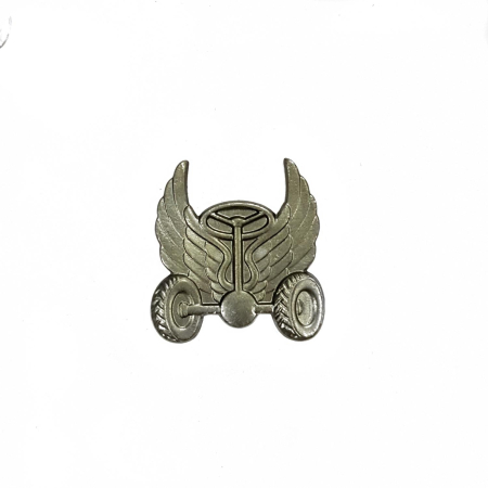 Эмблема петличная нового образца защитная Автомобильные войска, зеленый, металл - интернет магазин Полигон