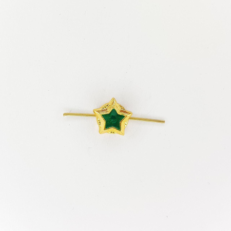 Звезда на погоны ФССП, золотой 13 мм металл - интернет магазин Полигон