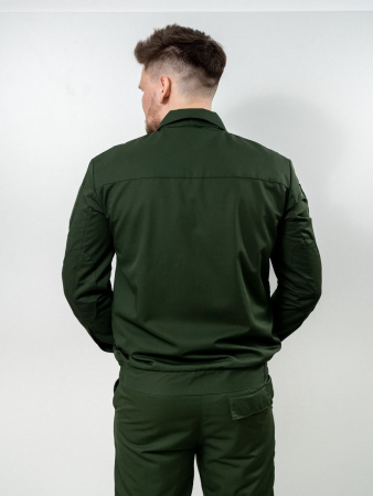 Костюм офисный длинный рукав, зеленый - интернет магазин Полигон