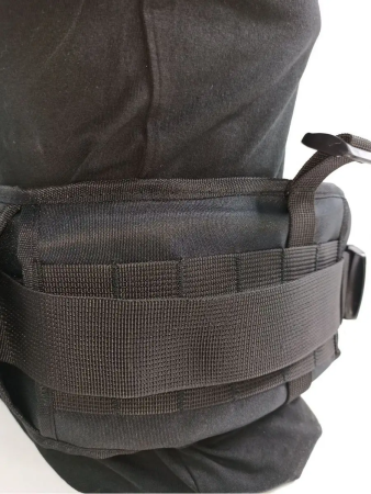 Пояс широкий тактический, черный - интернет магазин Полигон