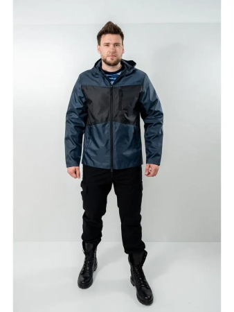 Куртка-ветровка STORM 20.20 М-469 OX-K, черный, синий - интернет магазин Полигон