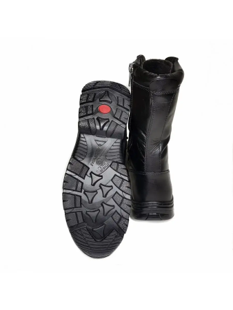 Берцы КРОССИНГ, Зубр коричневый, натуральный мех зима - интернет магазин Полигон