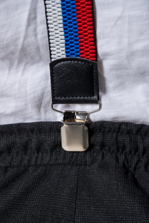 Подтяжки рифленые флаг РФ, красный, белый, синий - интернет магазин Полигон