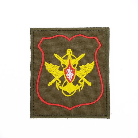 Шеврон вышитый (повседневный) на липучке приказ № 300 ЦОВУ Сухопутных войск, оливковый, золотой - интернет магазин Полигон
