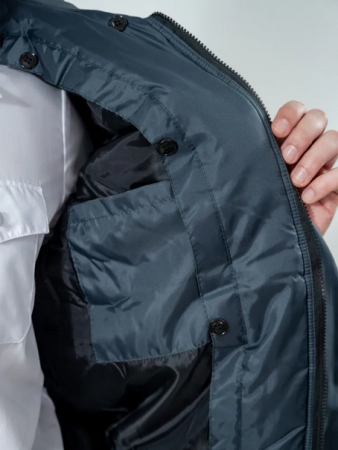 Куртка зимняя Оперативка (мод. N) однотонная серая, тк. оксфорд - интернет магазин Полигон