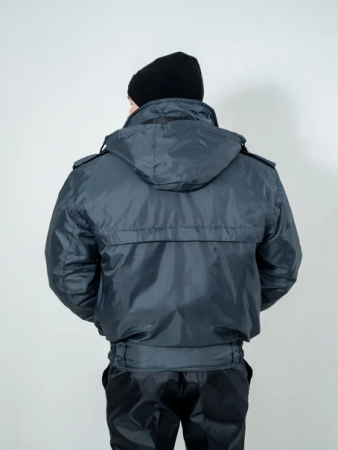 Куртка зимняя Оперативка (мод. N) однотонная серая, тк. оксфорд - интернет магазин Полигон