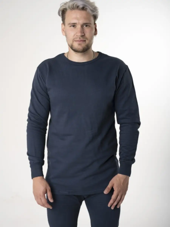 Белье (фуфайка и кальсоны), темно-синий, хлопок лето - интернет магазин Полигон