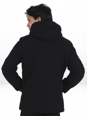 Куртка утепленная артикул 9360 Турция, INTO черный - интернет магазин Полигон