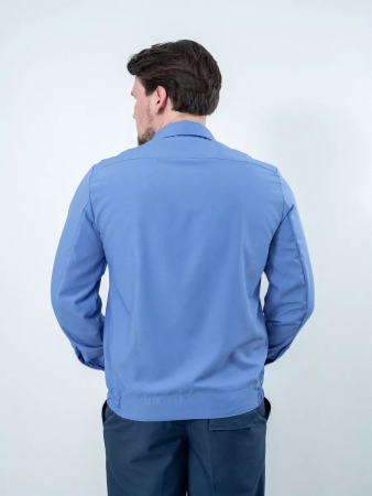 Рубашка Офицер ФСБ/ПС ФСБ, цвет голубой, мужская, длинный рукав - интернет магазин Полигон