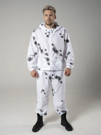 Маскхалат, цвет Белая клякса, ткань ти-си - интернет магазин Полигон