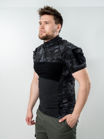 Футболка боевая Knitted Short-sleeve, черный - интернет магазин Полигон