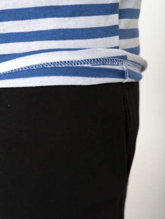 Фуфайка тельняшка тип А с полосками по ТУ858-5792-2005, голубой, трикотаж - интернет магазин Полигон