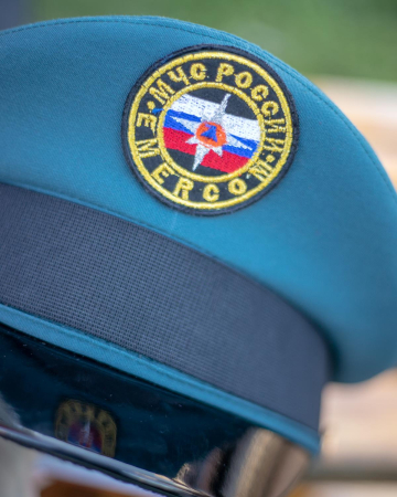 Фуражка офисная МЧС, цвет морской волны, хлопкополиэфир - интернет магазин Полигон