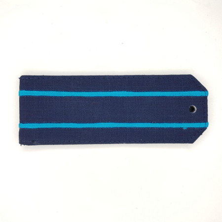 Погоны синие (ткань Rip-Stop) с 2 вышит. голубыми просв. (на костюм офисный) - интернет магазин Полигон