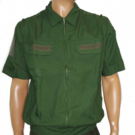 Китель Офисный, ткань пульс/рип-стоп, короткий рукав, цвет Зеленый - интернет магазин Полигон