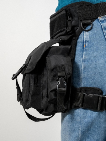 Сумка на бедро, черный - интернет магазин Полигон