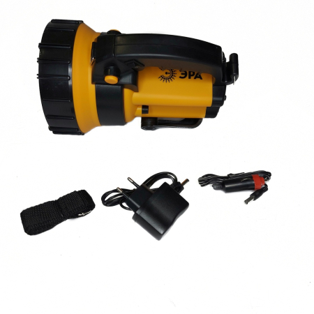 Фонарь FA37M/РА-603 Прожектор светодиодный аккумуляторный с адаптерами, ЭРА желтый, черный - интернет магазин Полигон