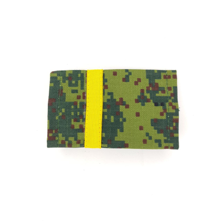 Ф/пог. Зеленая цифра (ткань рип-стоп) желт. галун (ефрейтор)  - интернет магазин Полигон