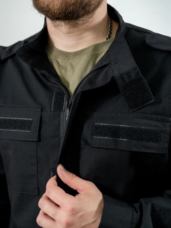 Костюм ВКБО, полевой летний, цвет черный, ткань рип-стоп - интернет магазин Полигон