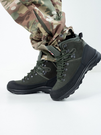 Ботинки высокие "KS-SAFETY" арт. 161, цвет зеленый - интернет магазин Полигон