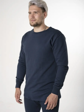 Белье (фуфайка и кальсоны), темно-синий, хлопок лето - интернет магазин Полигон