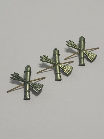 Эмблема петличная нового образца защитная Войска ПВО, зеленый, металл - интернет магазин Полигон